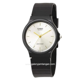 CASIO General MQ-24-7E2LDF Black Dial White Rubber Strap