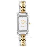 COACH 14504172 Cadie Silver Gold Dial White Stainless Steel Strap