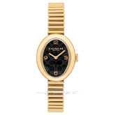 COACH SAMMY 14504571 Gold Dial Black Stainless Steel Strap