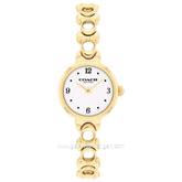 COACH 14504650 Iris Gold Dial White Stainless Steel Strap