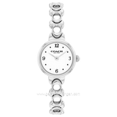 COACH 14504651 Iris Silver Dial White Stainless Steel Strap