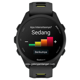 GARMIN FORERUNNER 170 BLACK AMP YELLOW Smartwatch Silicone Strap