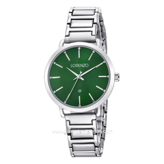 LORENZO R 7126 L Silver Dial Green Stainless Steel