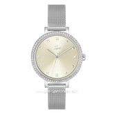LACOSTE 2001488 RIGA Silver Dial Champagne Stainless Steel Strap