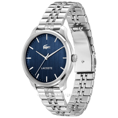 LACOSTE LISBON 2011478 Silver Stainless Steel Strap