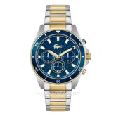 LACOSTE MAINSAIL 2011481 Silver Combi Gold Dial Blue Stainless Steel Strap