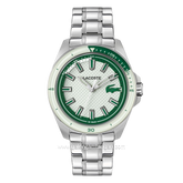 LACOSTE CAPBRETON 2011496 Silver Dial White Stainless Steel Strap