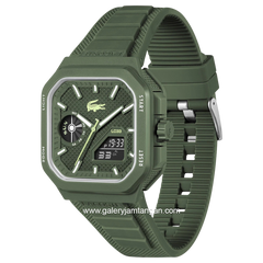 LACOSTE 2011505 LC33 SQUARE Olive Green Strap