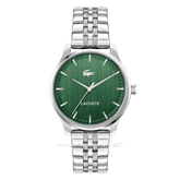 LACOSTE LISBON 2011510 Silver Dial Green Stainless Steel Strap
