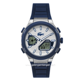 LACOSTE LC33 BETTER 2011515 Blue Dial White Silicone Strap