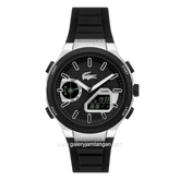 LACOSTE LC33 BETTER 2011516 Black Silver Silicone Strap