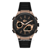 LACOSTE LC33 BETTER 2011517 Black Rosegold Silicone Strap