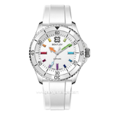 BENTLEY THE AURORA BL-20-84 Full White Rubber Strap