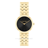 CALVIN KLEIN FORME 25100187 Gold Dial Black Stainless Steel Strap