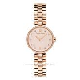 CALVIN KLEIN GLEAM 25100227 Rosegold Dial Pink Stainless Steel Strap