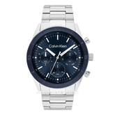 CALVIN KLEIN PERFORMANCE 25200556 Silver Dial Blue Stainless Steel Strap