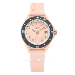 Alexandre Christie AC 2B34 LD Peach Rubber Strap