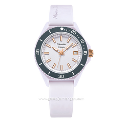 Alexandre Christie AC 2B34 LD Purple Rubber Strap