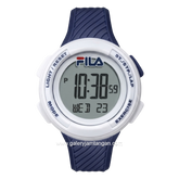 FILA 38-163-002 Digital Navy White Silicone Strap