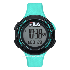 FILA 38-163-003 Digital Tosca Black Silicone Strap