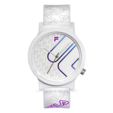FILA 38-320-201 Full White Silicone Strap