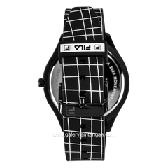 FILA 38-321-202 Black White Silicone Strap