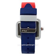 FILA 38-343-001 Red Blue Ring White Silicone Strap