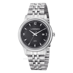 LORENZO R 5106 M Silver Dial Black Stainless Steel