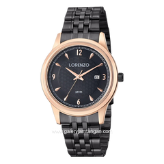 LORENZO R 5106 M Black Rosegold Stainless Steel