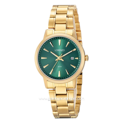 LORENZO R 5108 L Gold Dial Green Stainless Steel