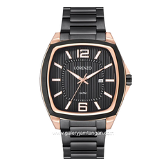 LORENZO R 5109 M Black Rosegold Stainless Steel