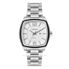 LORENZO R 5109 L Silver Dial White Stainless Steel