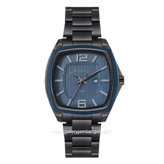 LORENZO R 5109 L Black Dial Blue Stainless Steel