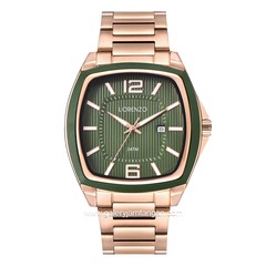 LORENZO R 5109 M Rosegold Dial Green Stainless Steel