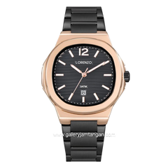 LORENZO R 5110 M Black Rosegold Stainless Steel