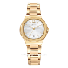 LORENZO R 5110 L Gold Dial White Stainless Steel