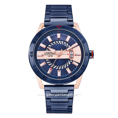 LORENZO R 6101 M Blue Rosegold Stainless Steel