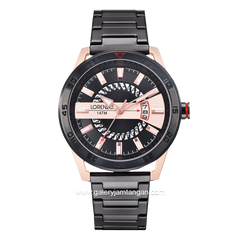LORENZO R 6101 M Black Rosegold Stainless Steel