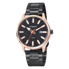 LORENZO R 6102 M Black Rosegold Stainless Steel