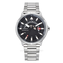 LORENZO R 6106 M Silver Dial Black Stainless Steel