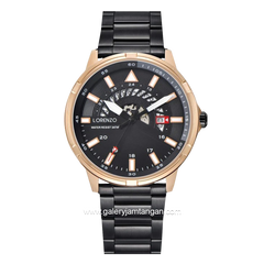 LORENZO R 6106 M Black Rosegold Stainless Steel