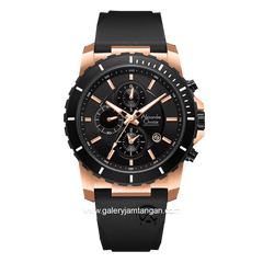 Alexandre Christie AC 6141 MC Black Rosegold Rubber
