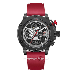 Alexandre Christie AC 6491 BC Red Black Rubber
