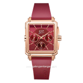 Expedition E 6618 B Multifunction Red Rosegold Rubber Strap