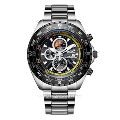 Expedition E 6739 M Silver Ring Black Stainless Steel