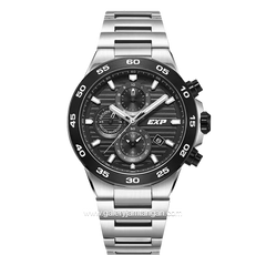 Expedition E 6848 Silver Ring Black Stainless Steel