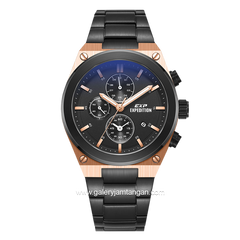 Expedition E 6850 M Black Rose Gold Stainless Steel