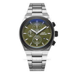 Expedition E 6850 M Silver Dial Green Stainless Steel
