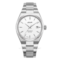 Expedition E 6857 M Silver Dial White Stainless Steel