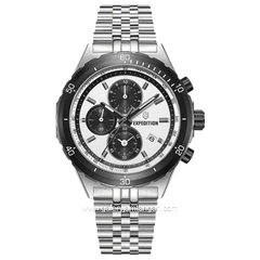 Expedition E 6870 MC Silver Ring Black Stainless Steel